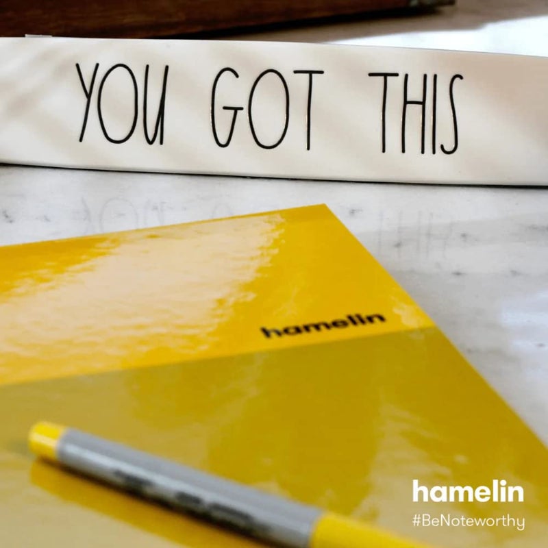Hamelin, Spiral Notebook, 8.5x11in, College Ruled, Hardcover, 90shts/180 Pages, 3 Subject Notebook, SUNSHINE Yellow - Image 4